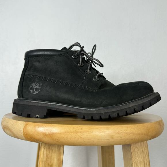 Timberland Women's Nellie Chukka Work Boots Black - Picture 2 of 7